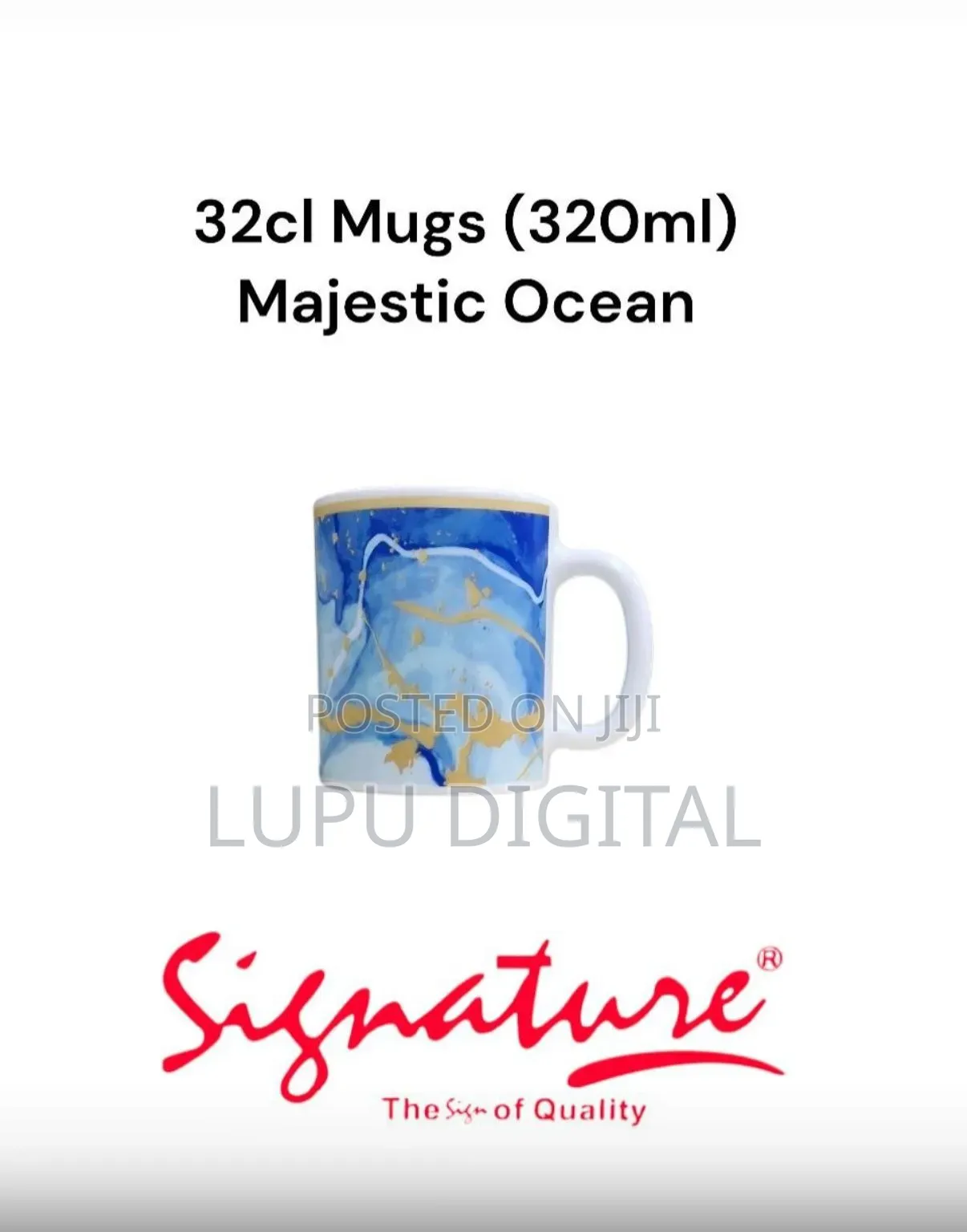 *Set of 6 Signature Cups