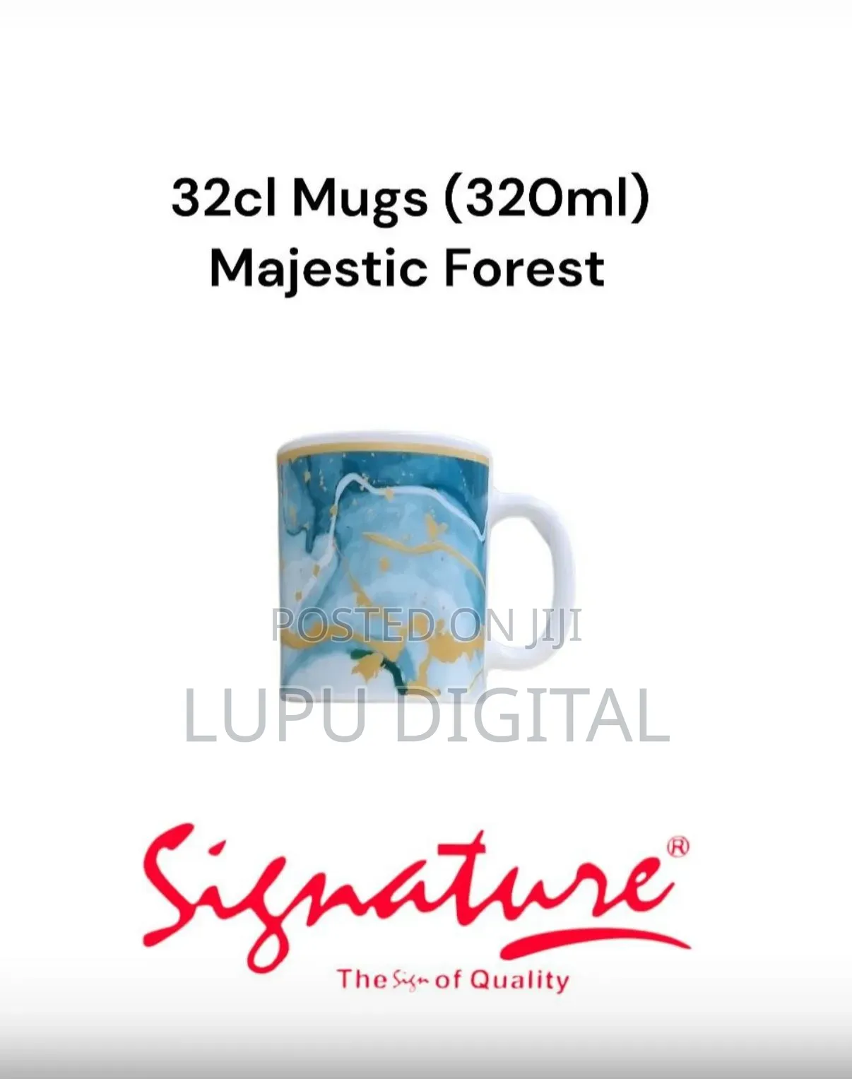 *Set of 6 Signature Cups
