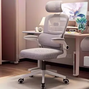 Office Chairs; White Orthopedic Recliner Fabric Office Chairs