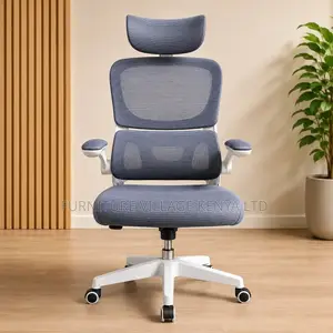 White Swivel Ergonomic Home Chair.