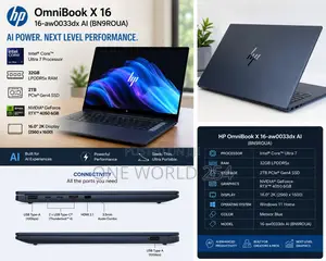 New Laptop HP OmniBook X Flip 16" 32GB Intel Core Ultra 7 SSD 2T