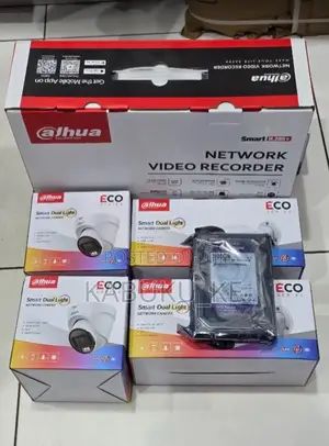 4 Channel Dahua Ip Smart 4 Cameras CCTV Full Kit