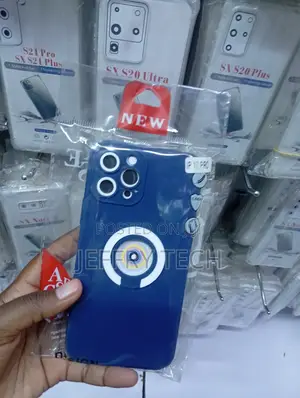 iPhone 12 Pro Blue Finish Silicone Magnetic Case