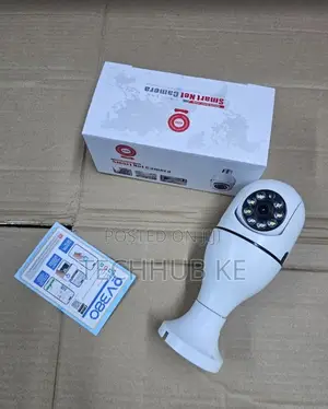 Smart Wifi Bulb Camera 360° PTZ Home Security Camera With App Control