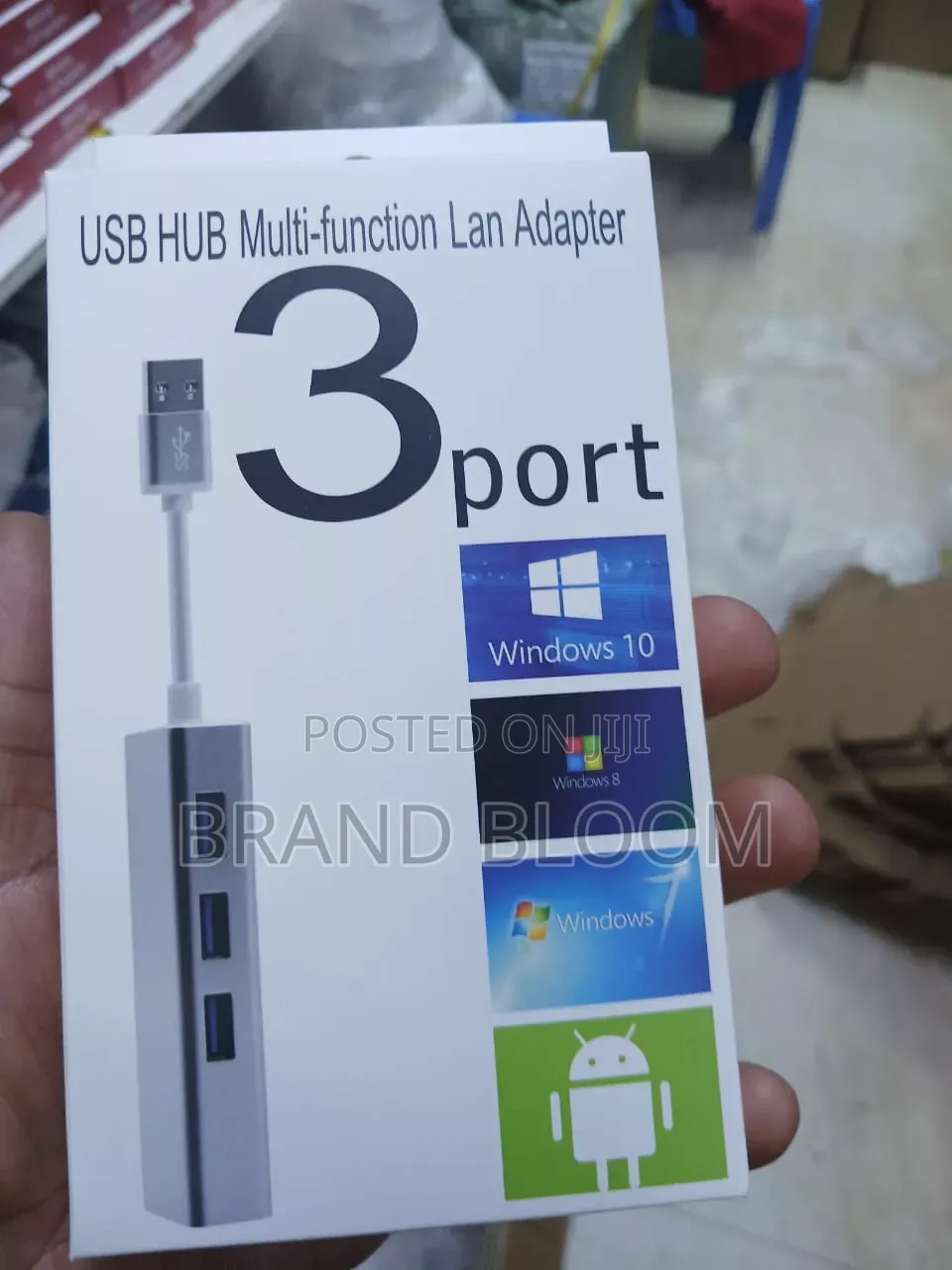 3 Port Usb Adapter + Lan Adapter
