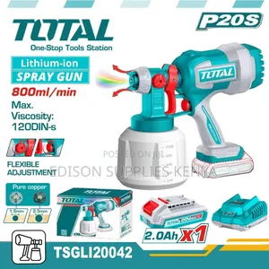 Cordless Spray Gun Total 20v Battery Rechargeable Paint Sprayer