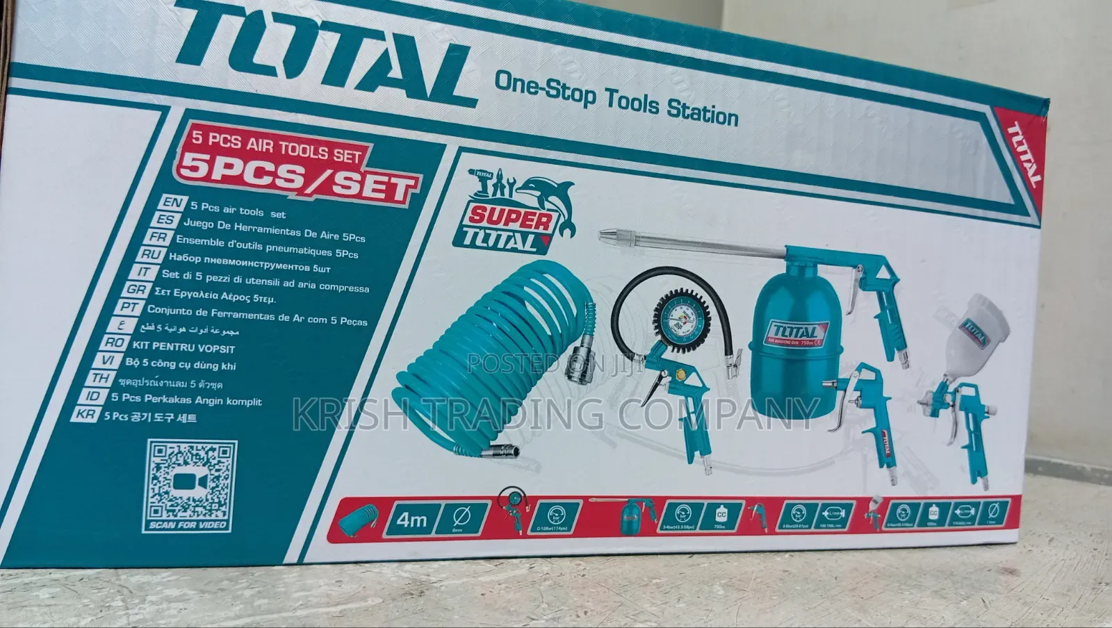 Total 5pcs Air Tool Set