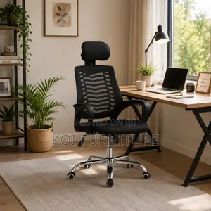 Office Chairs; Headrest Ergonomic Office Chairs With Fixed Arms