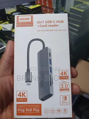 Airsky 6in1 Usb Hub- Hdmi + Card Reader