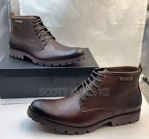Fendi Leather Official Boots