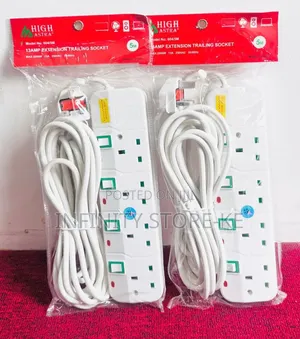 Power Extension 4way, 5 Meters With Surge Protection