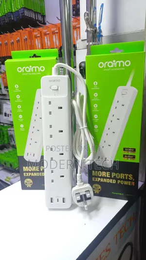 Oraimo Powerhub 2 3250w Multi-Plug Extension Socket .