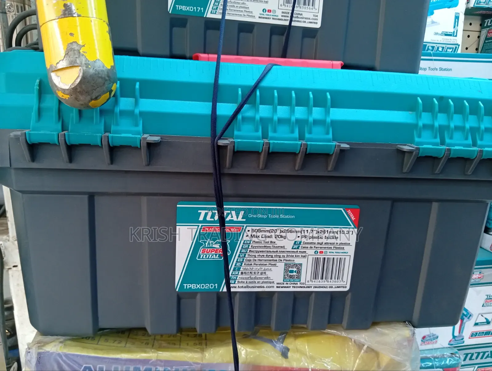 Total 20" Plastic Tool Box Tpbx0201