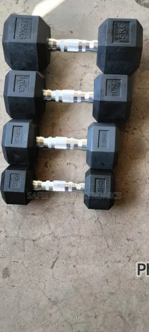 10kg Rubber Hex Gym Weight