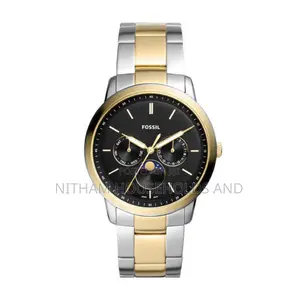 Fossil Fs5906 Neutra Moonphase Two Tone Watch for Men