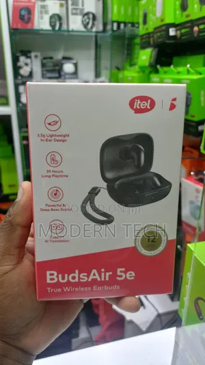 Itel Budsair 5e Bluetooth Earbuds – Compact Design, Rich Sound