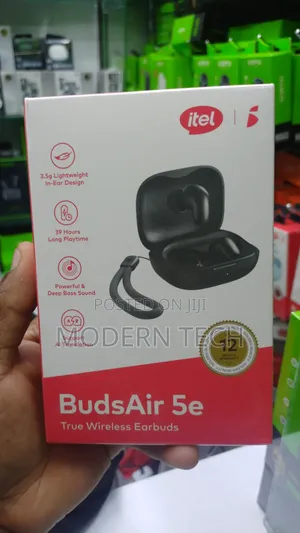 Itel Budsair 5e TWS Earbuds – Lightweight, Long Battery Life 