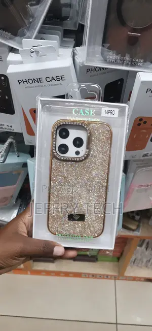 iPhone 14 Pro Gold-Trimmed Phone Case