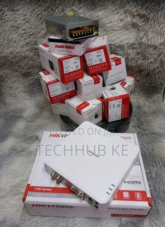 Hikvision 4 Channel CCTV Cameras Complete Installation Kit