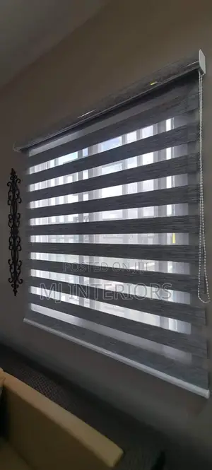 Elegant Zebra Window Blinds for Executive Office Interiors
