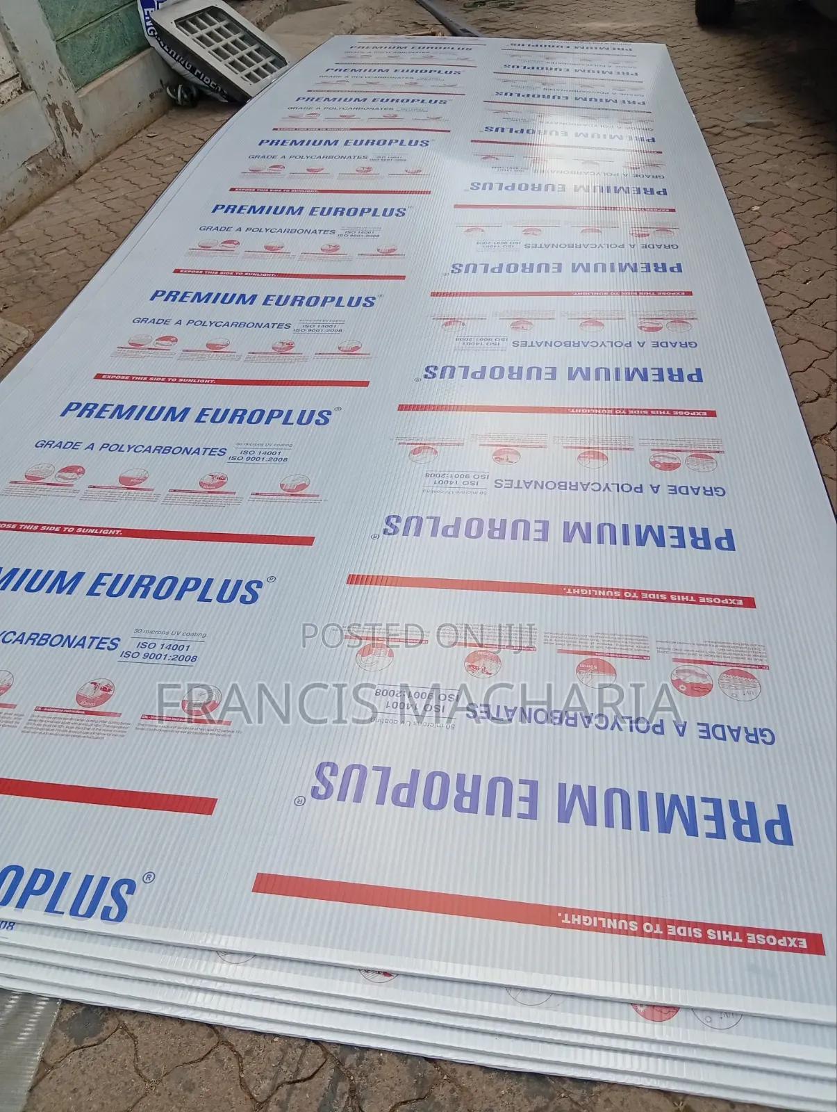 Polycabonate Sheets 2.1meters by 5.8meters