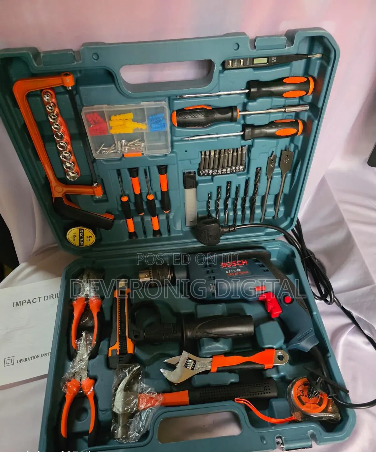 Bosch Corded Drillset