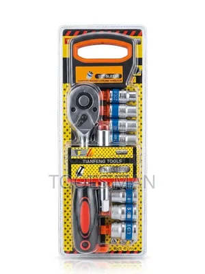 Tianfeng 1/2" Socket Wrench Set - Chrome Vanadium (12 Pieces).