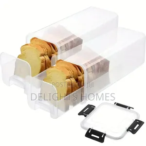 Bread Storage Container With a Tray and Airtight Lid_car