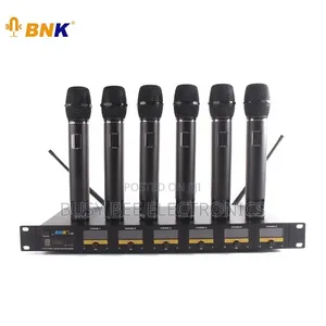 BNK Professional 6 Channel Microphone Uhf Wireless Karaoke Mic