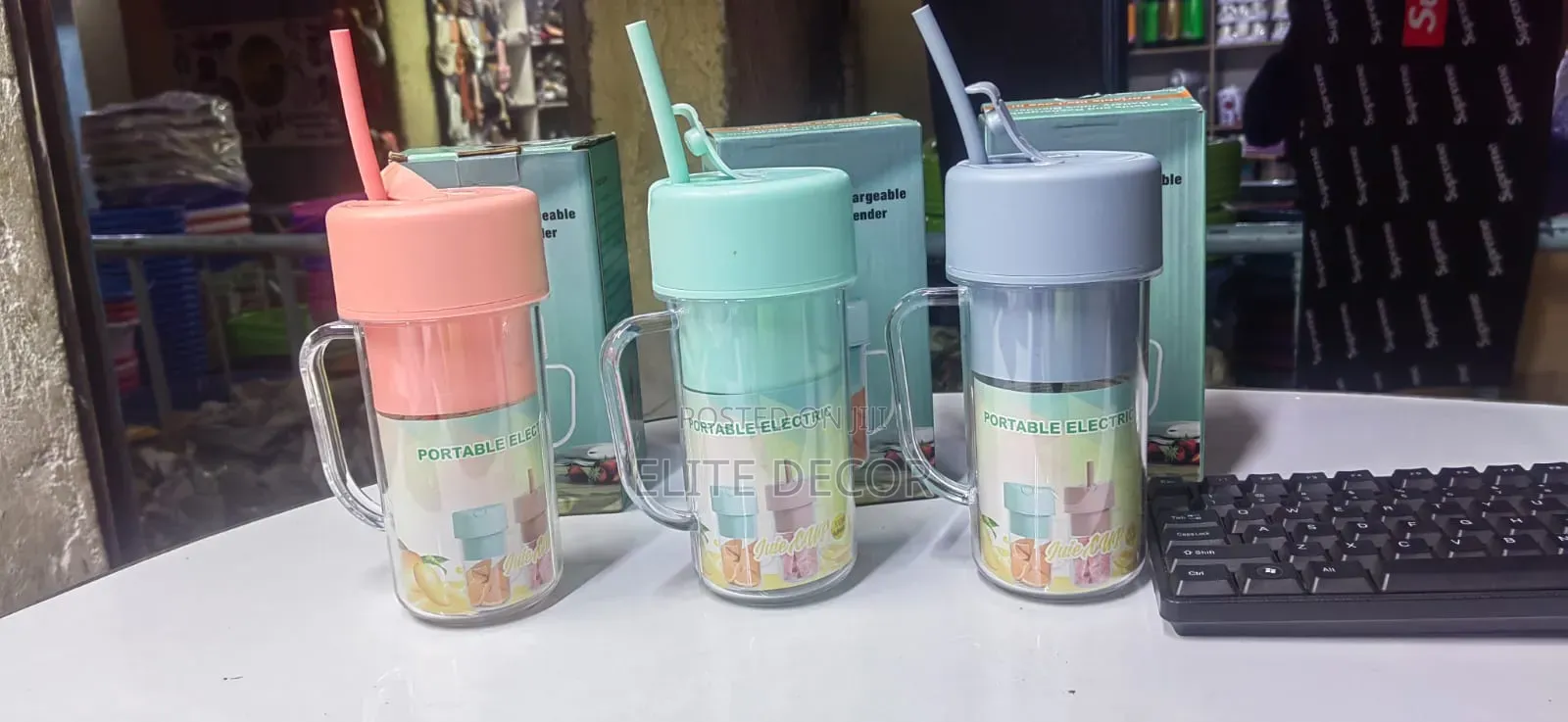 Mini Straw Juice Cup Portable Fruit and Vegetables Smoothie Blender