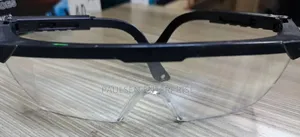 Clear Safety Glasses Black Frame