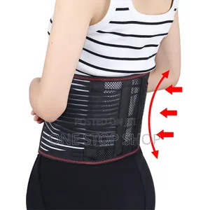 Waist Belt With Dual Elastic Pull,Rigid Support Breathable Mesh