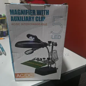 Helping Hand Magnifier Phone Repair Diy Led Light Magnifying Glass