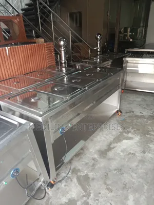 Stainless Customized Edged Food Warmer Display 5 Insert