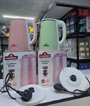 Rashnik Electric Kettles Capacity:2.3 L
-1500 W Fast Boil Water