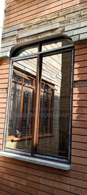 Brown Coated Sliding Windows in Kenya