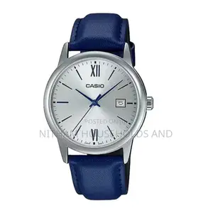Casio MTP-V002l-2b3 Blue Leather Strap Watch for Men