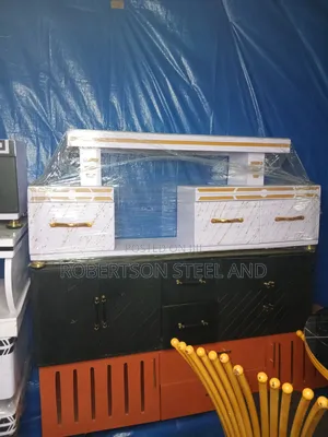 White and Gold Tv Stand