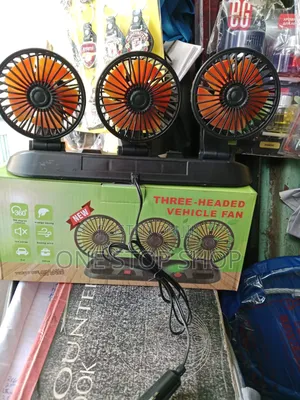 2speed Three Headed Car Fan With Low Noise and Strong Wind