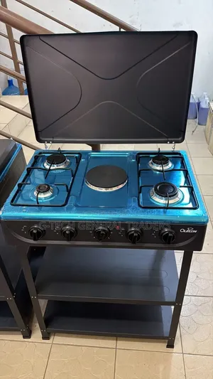 Olelon 4gas 1hotplate Standing Cooker With Storage Shelves