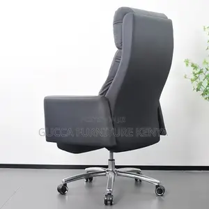 Gray Executive Leather Boss Chair.