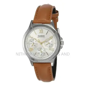 Casio LTP-V300l-7a2 Leather Strap Watch for Women