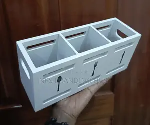 3-compartment Wooden Cutlery Holder (Rt