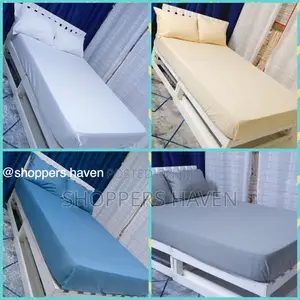 Plain Fitted Cotton Bedsheet
