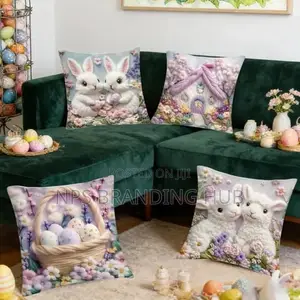 Rabbit Theme Cushion Cover (Rt