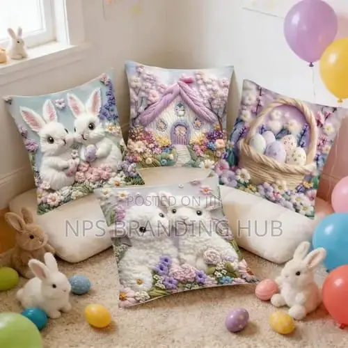 Rabbit Theme Cushion Cover (Rt