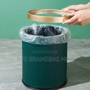 12l Cylindrical Exquisite Plastic Trash Dustbin (Rt