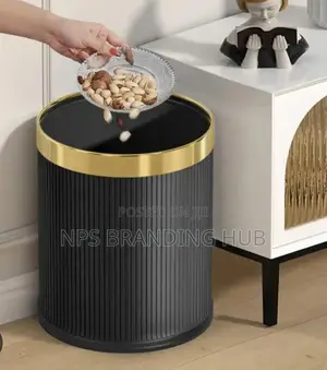 12l Cylindrical Exquisite Plastic Trash Dustbin (Rt