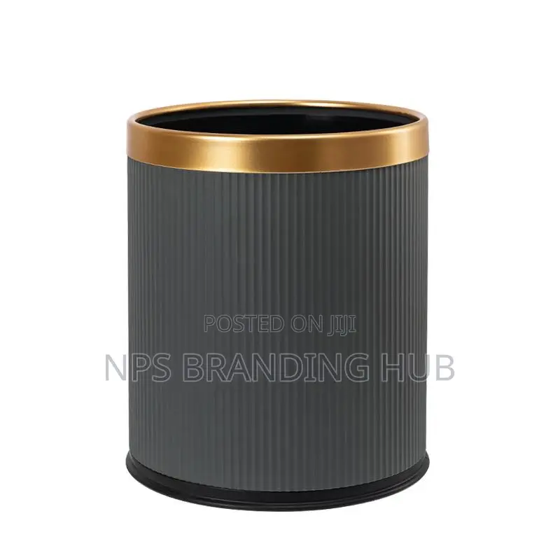 12l Cylindrical Exquisite Plastic Trash Dustbin (Rt