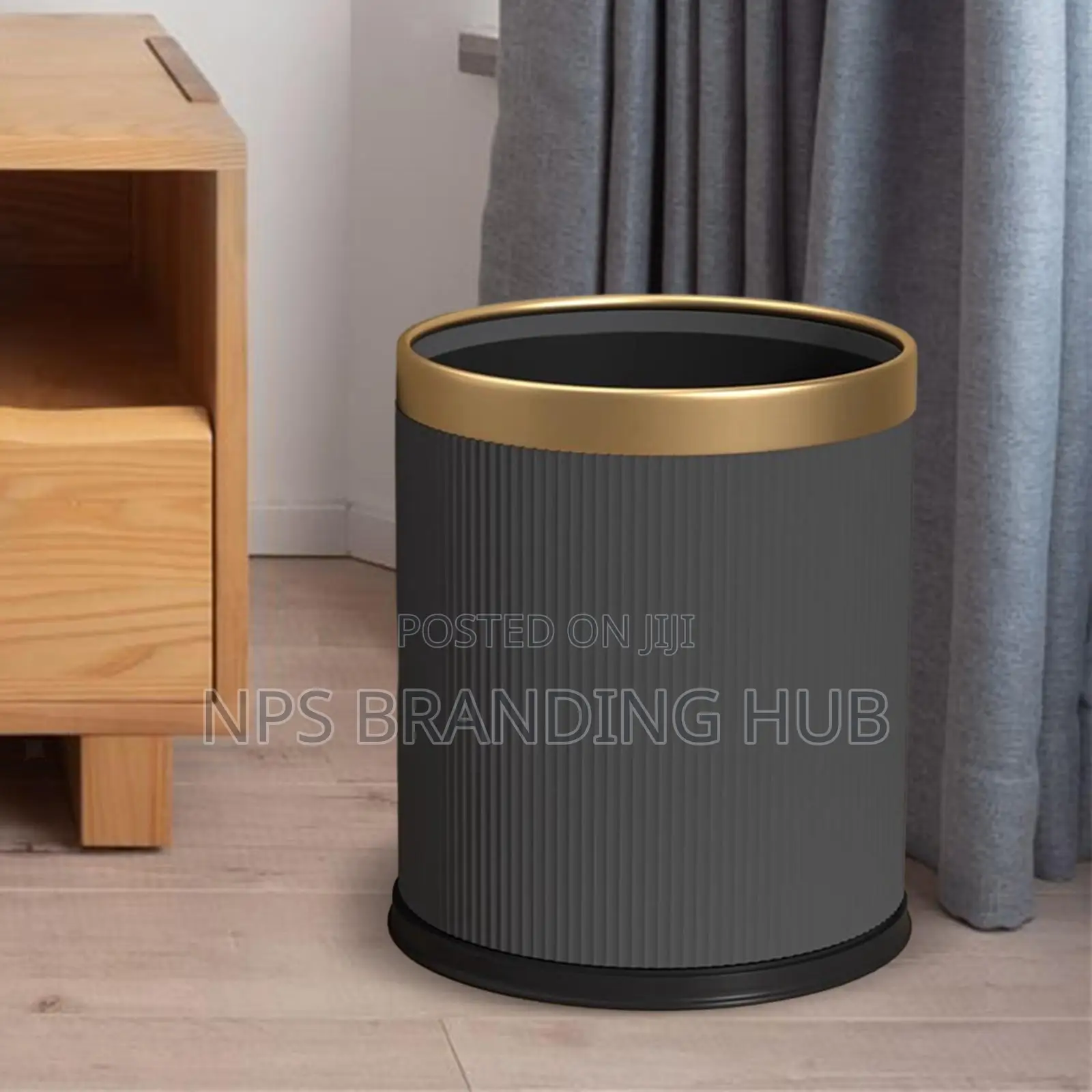12l Cylindrical Exquisite Plastic Trash Dustbin (Rt